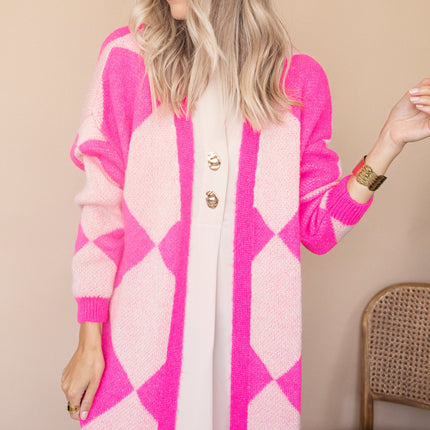 All Square Long Fuchsia - Vest