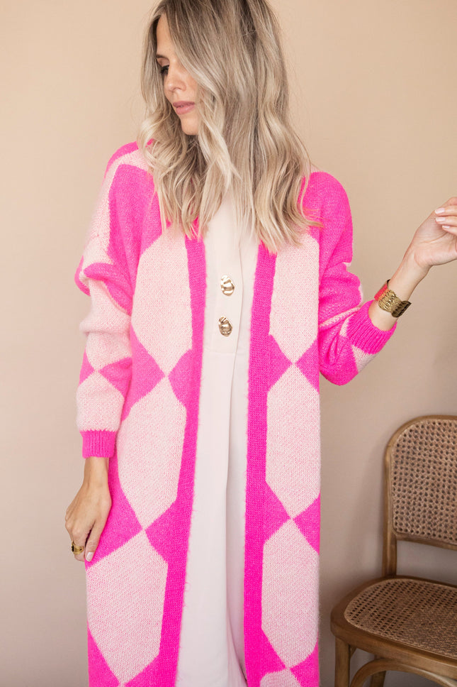 All Square Long Fuchsia - Vest