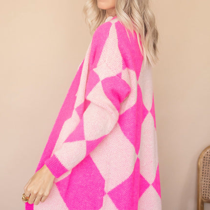 All Square Long Fuchsia - Vest
