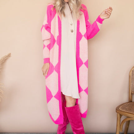 All Square Long Fuchsia - Vest