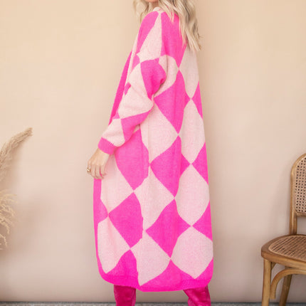 All Square Long Fuchsia - Vest