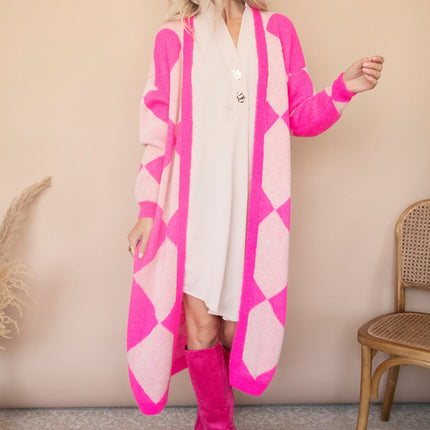 All Square Long Fuchsia - Vest