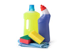 Bucket with cleaning stuff