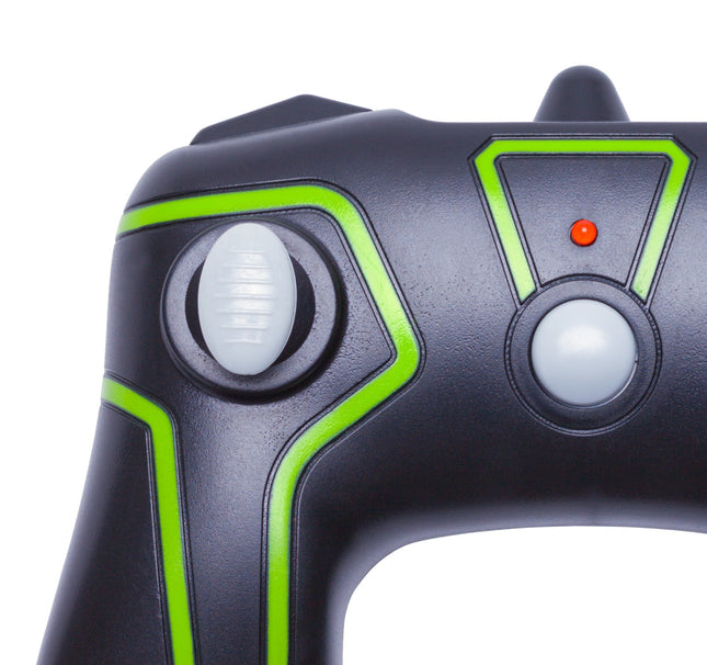 Neon green game controller