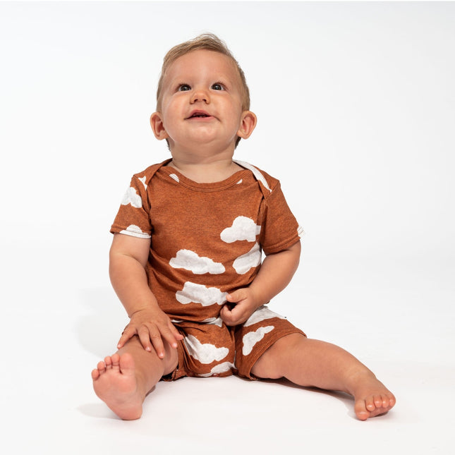 SNURK Cloud 9 Rusty Brown Playsuit Babies