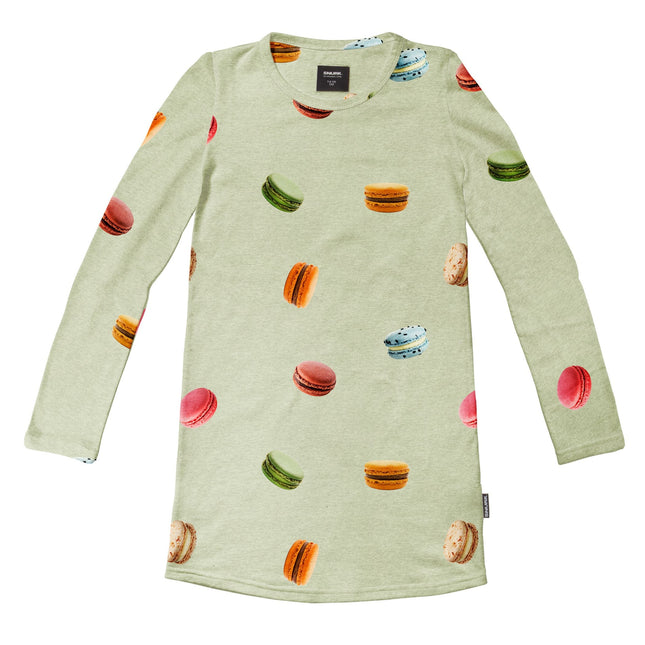 SNURK Macarons Green Long Sleeve Dress Kids