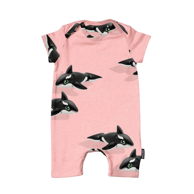 SNURK Orca Pink Playsuit Babies