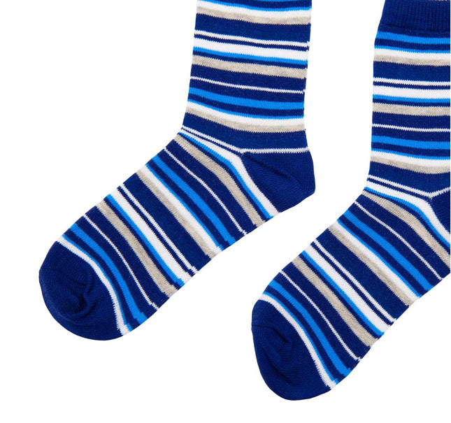 Blue striped socks