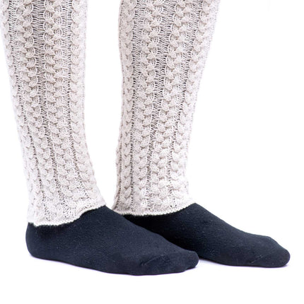 Warm knee socks white