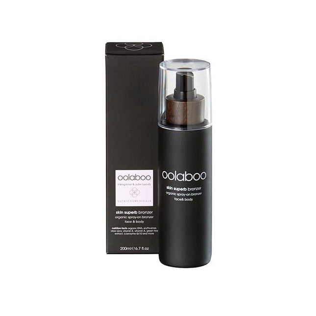 oolaboo skin superb organic spray-on bronzer 200 ml