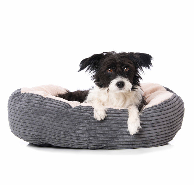 Dog bed soft grey