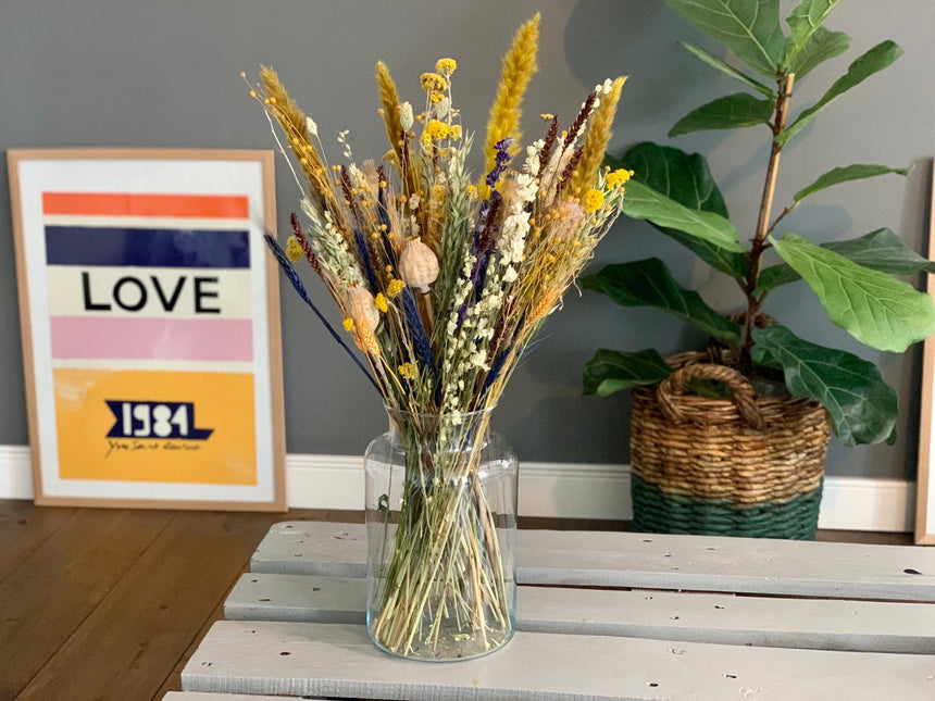 Groot droogbloemen boeket